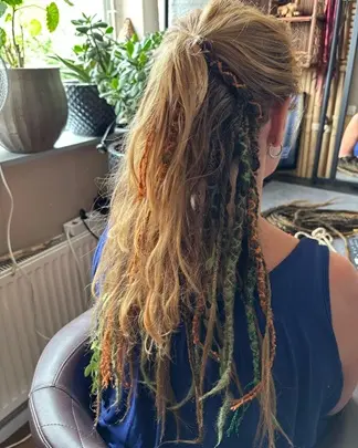 partial dreads invlechten